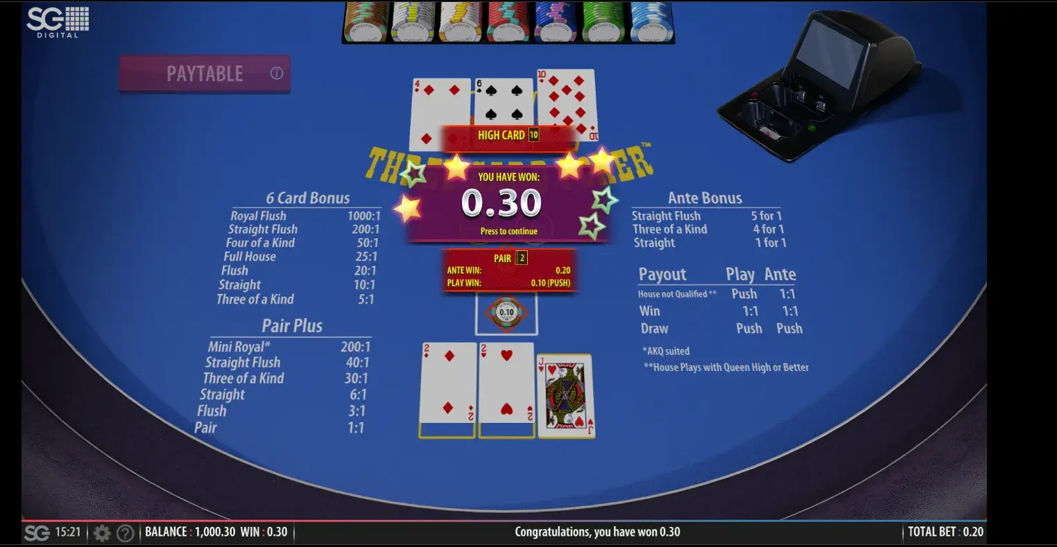 Poker texas holdem game